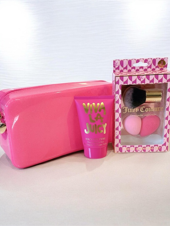 Juicy Couture Other - Juicy Couture Viva La Juicy Gel & Kabuki Blending Set Gift Bundle NWT